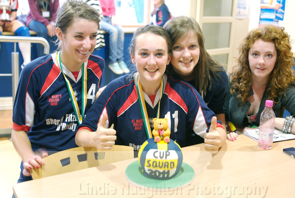 Special cake baked by St Mary's girls.
