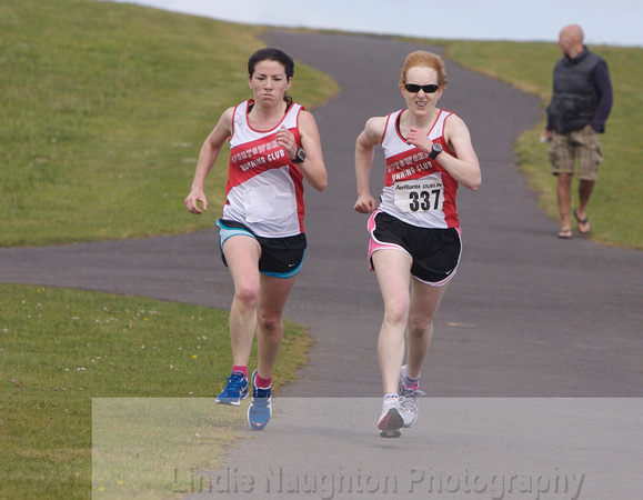 Battle to the line between Rachael Mannion and Ruth Kelly both Sportsworld