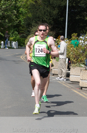 Sean Hehir led for much of the race; caught on final lap by UCD's David Campbell.