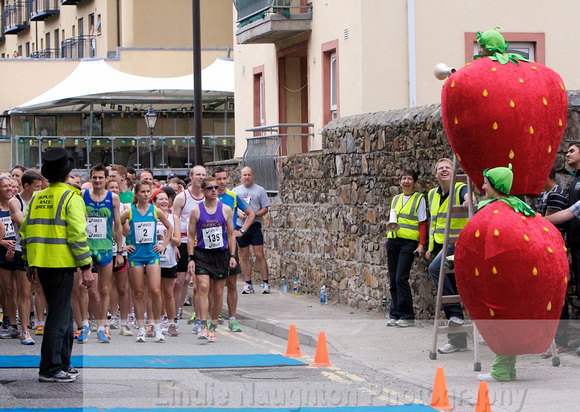 Well it is called the Strawberry Half Marathon!