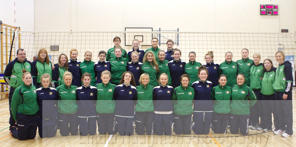 Irish senior and junior women's volleyball squads