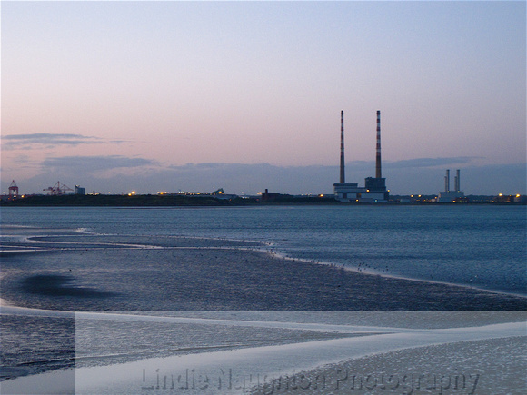 Ringsend from the Booterstown DART stairs - 15 Sept 2010 8pm.